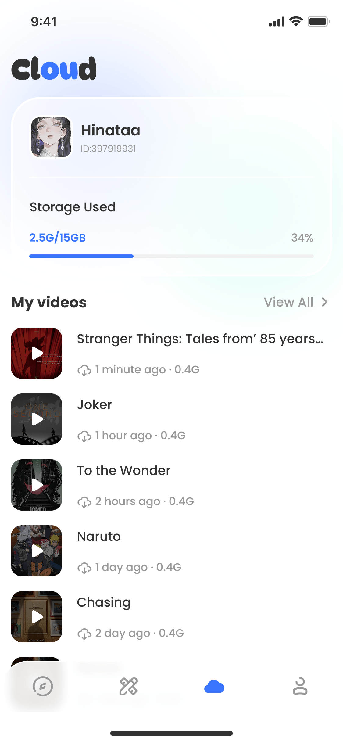 Arkee cloud app screenshot